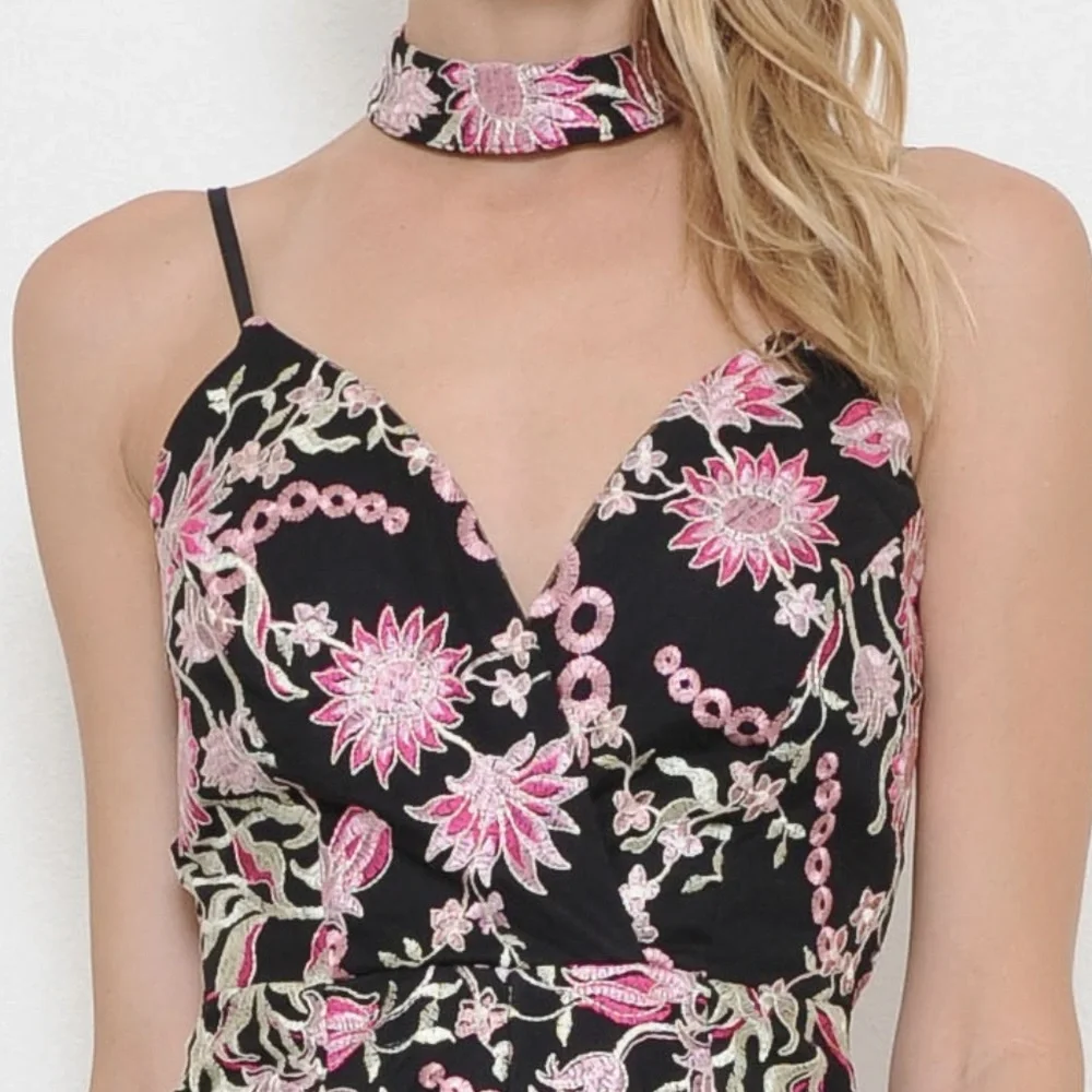 Embroidered Romper